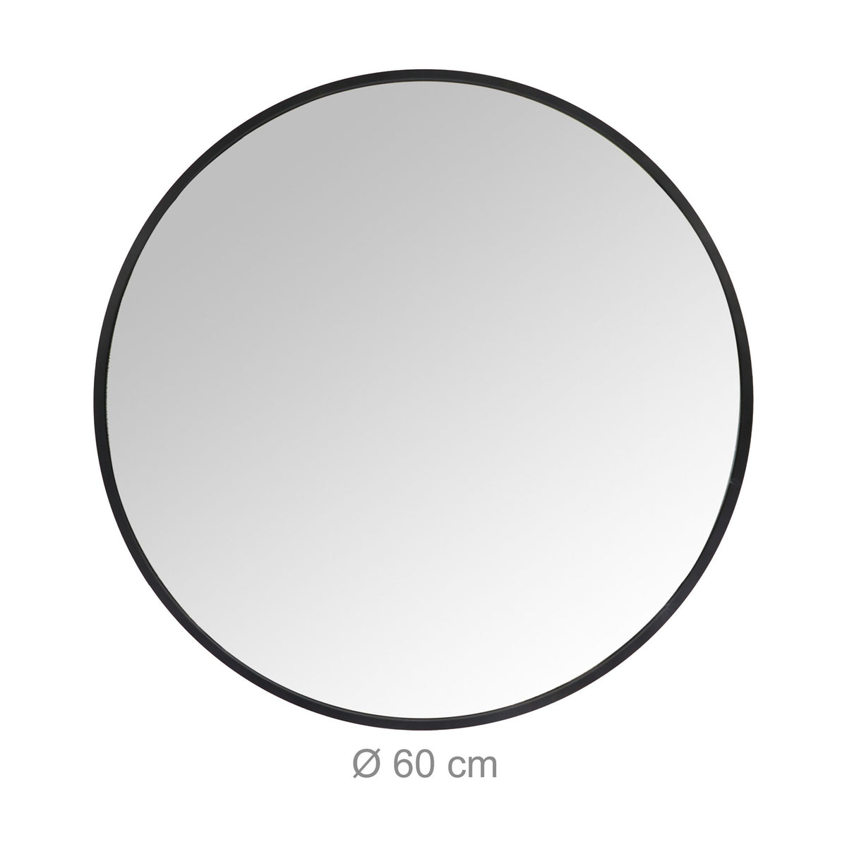 Round Wall Mirror with Metal Frame – Decorative & Functional