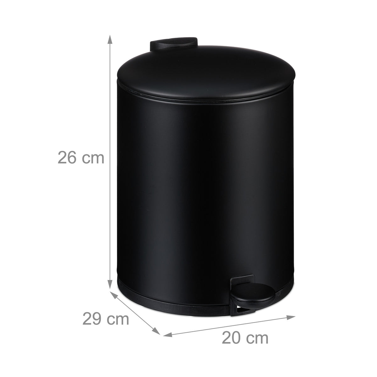 Round cosmetic container 5 l
