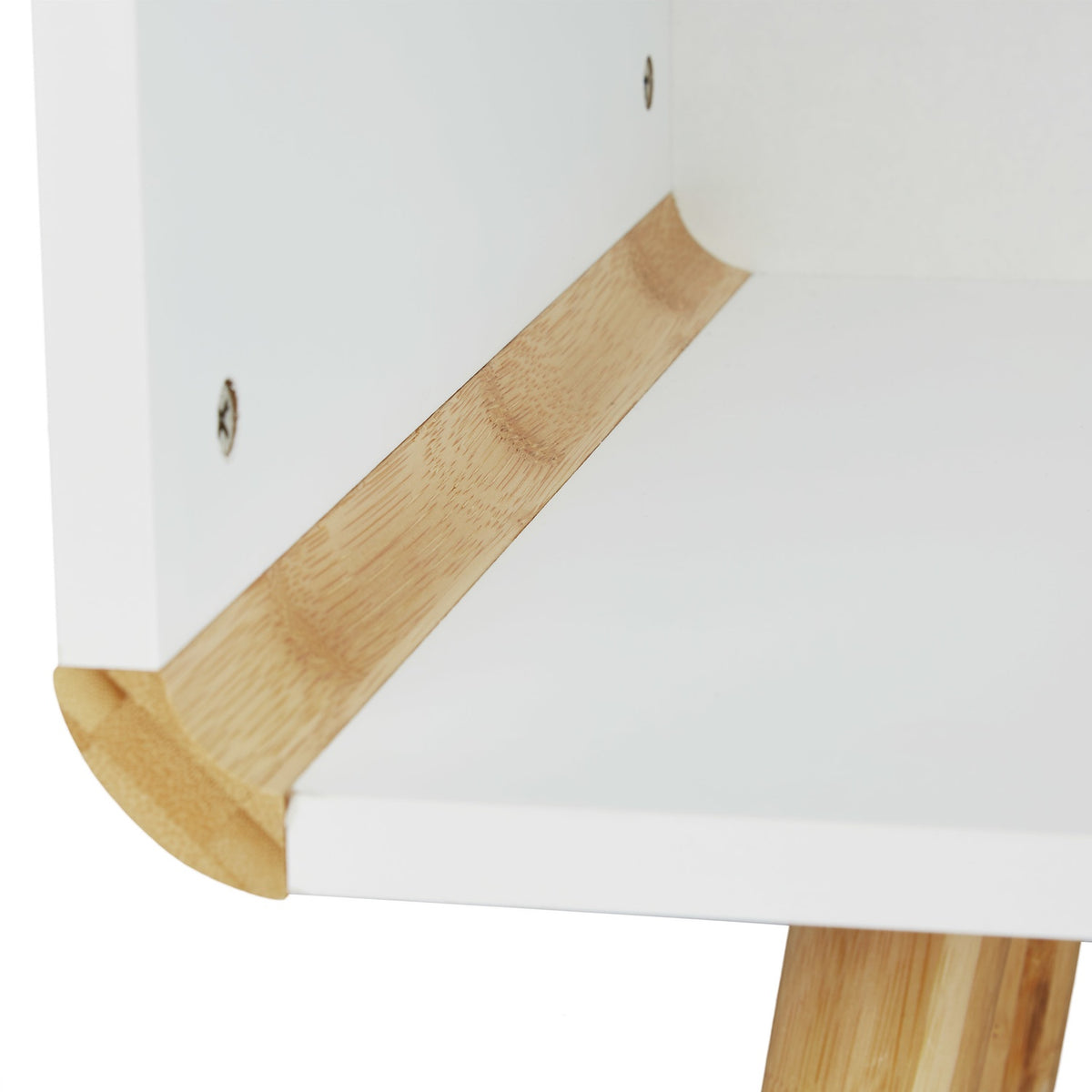 Rounded Edge Sideboard with Storage, Nordic Design