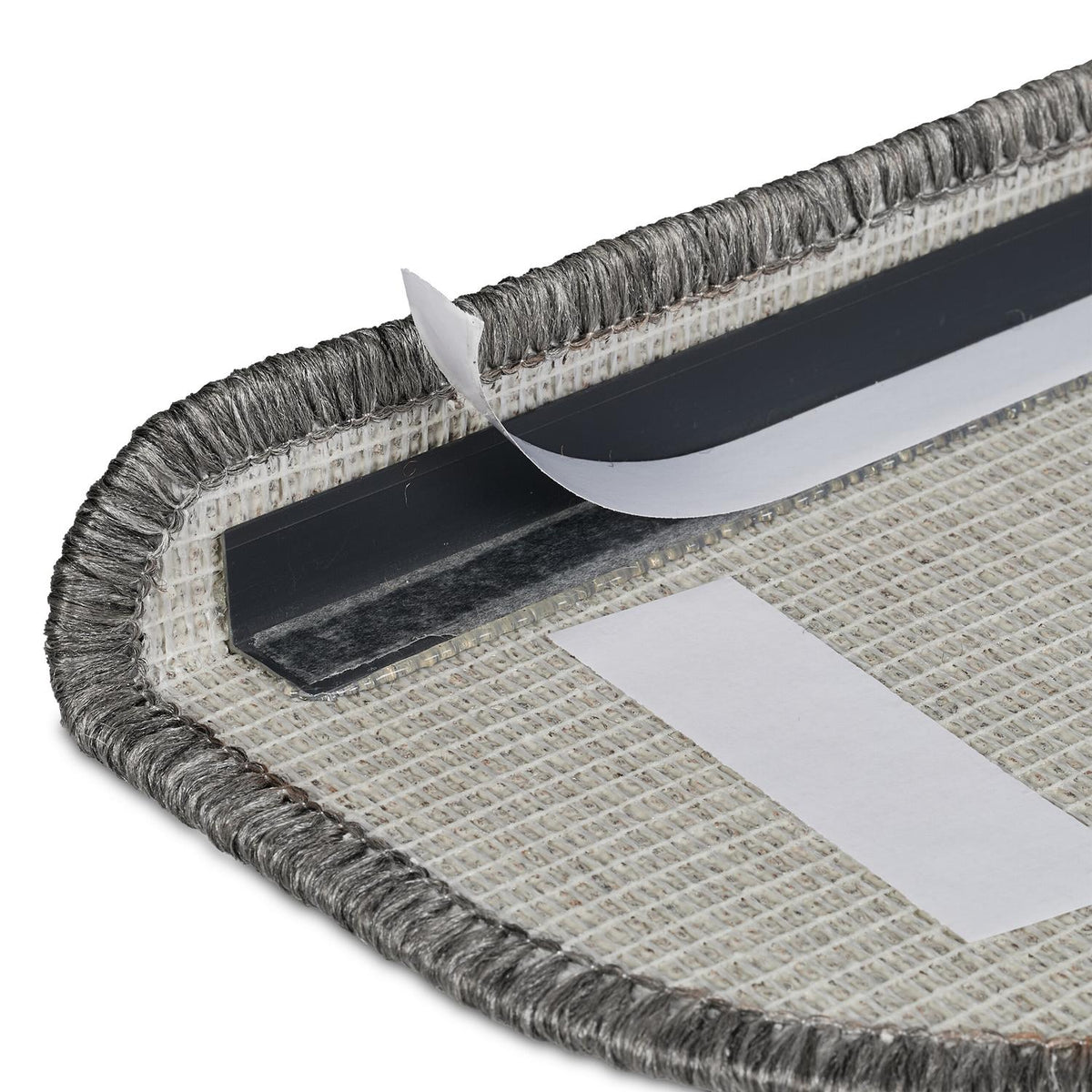 Rounded Stair Treads Set of 15 – Non-Slip, Self-Adhesive