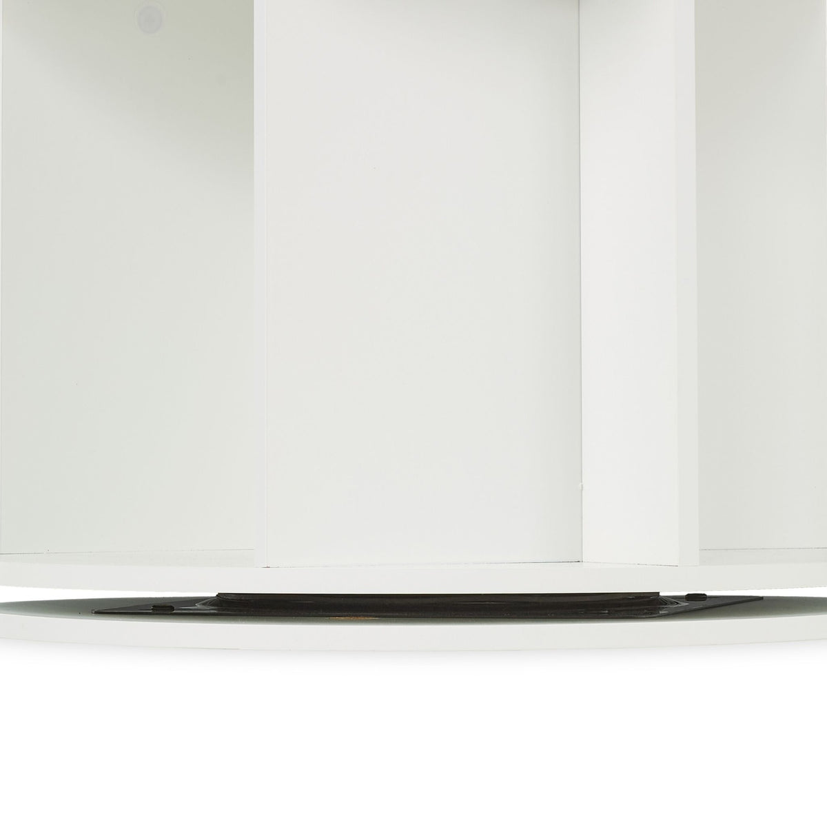 Round rotatable bookshelf