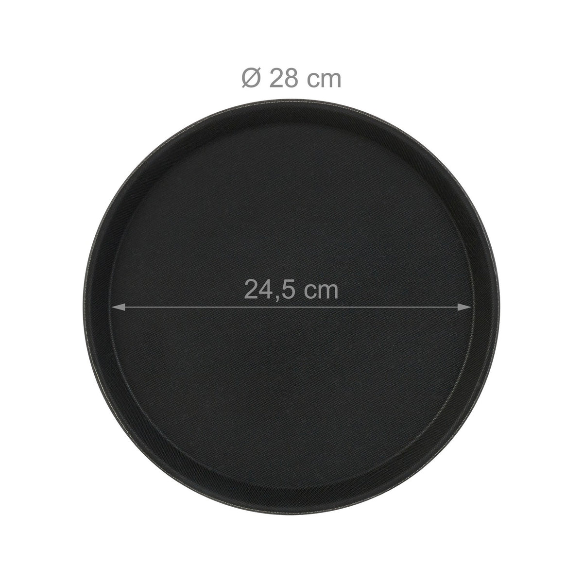 Round serving tray set of 5 28 cm