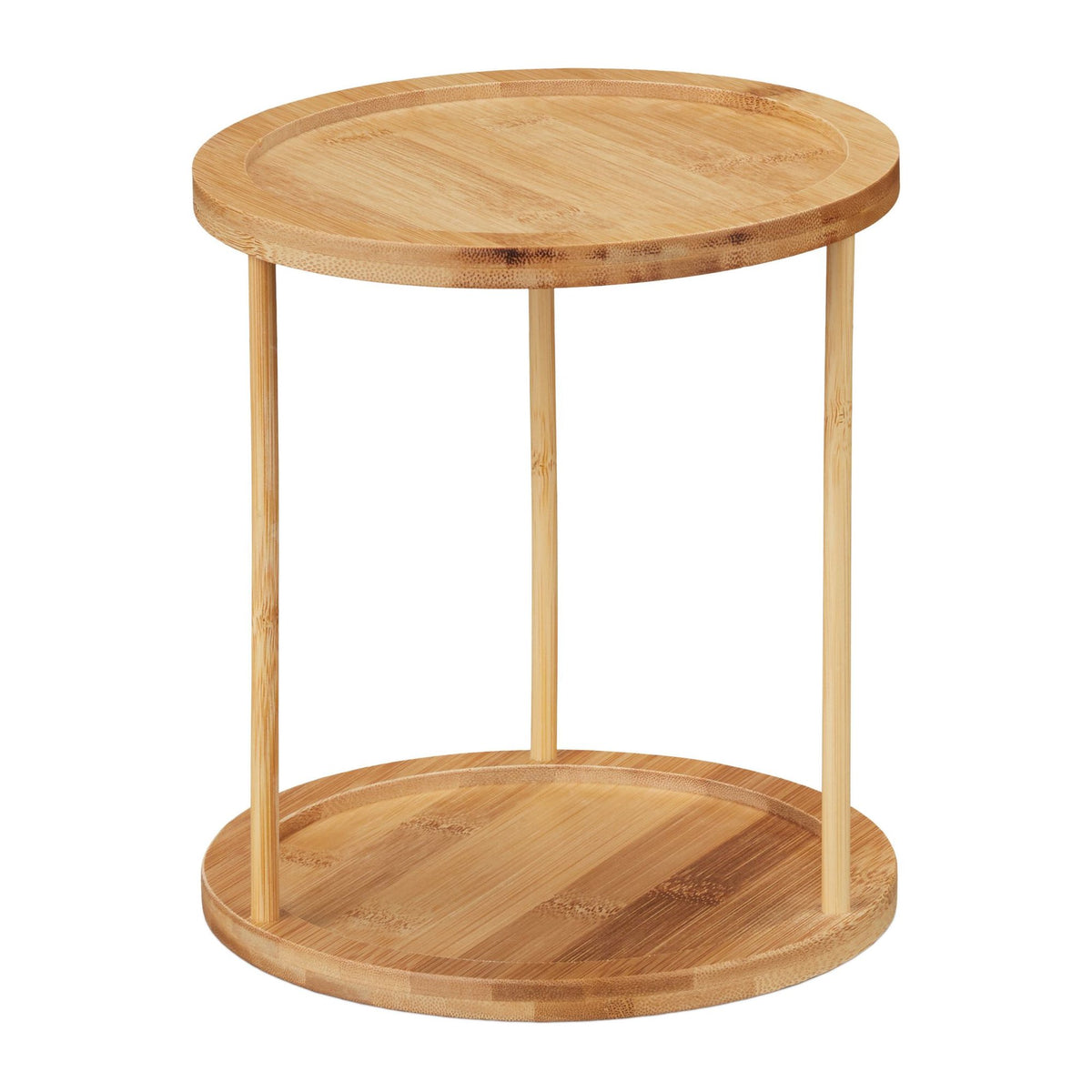 Round spice rack with 2 shelves