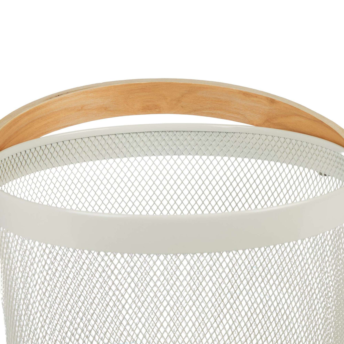 Round wire basket with handle