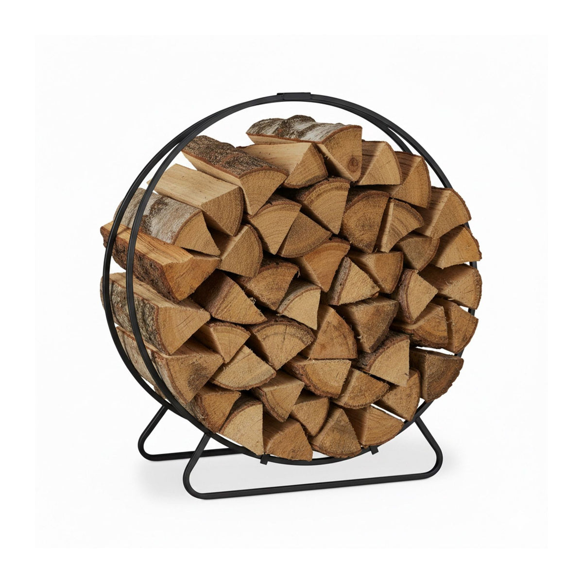 Round wood shelf