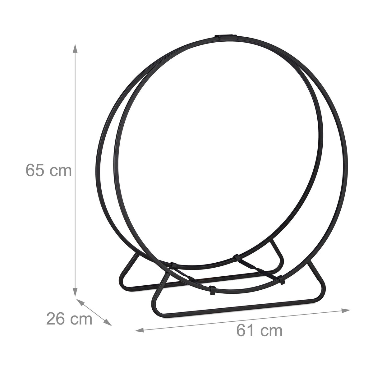 Round wood shelf