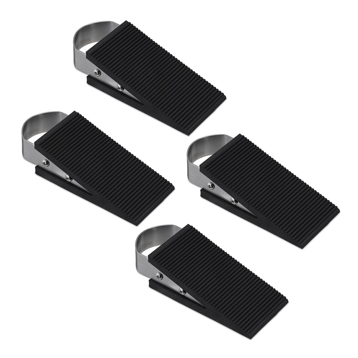 Rubber Door Wedges, Non-Slip, Set of 4