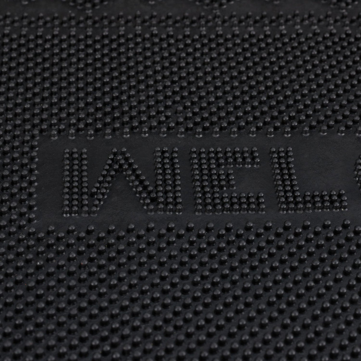 Rubber doormat with text