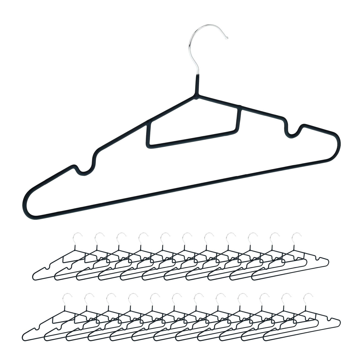 Rubber hangers in a pack of 24