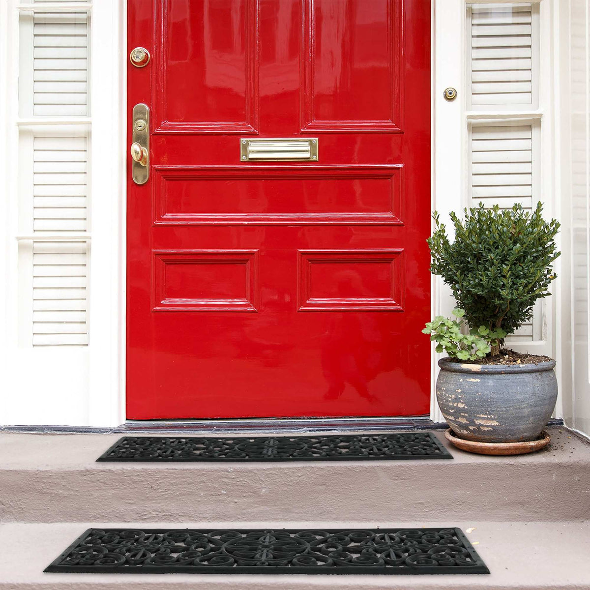 Rubber step mat