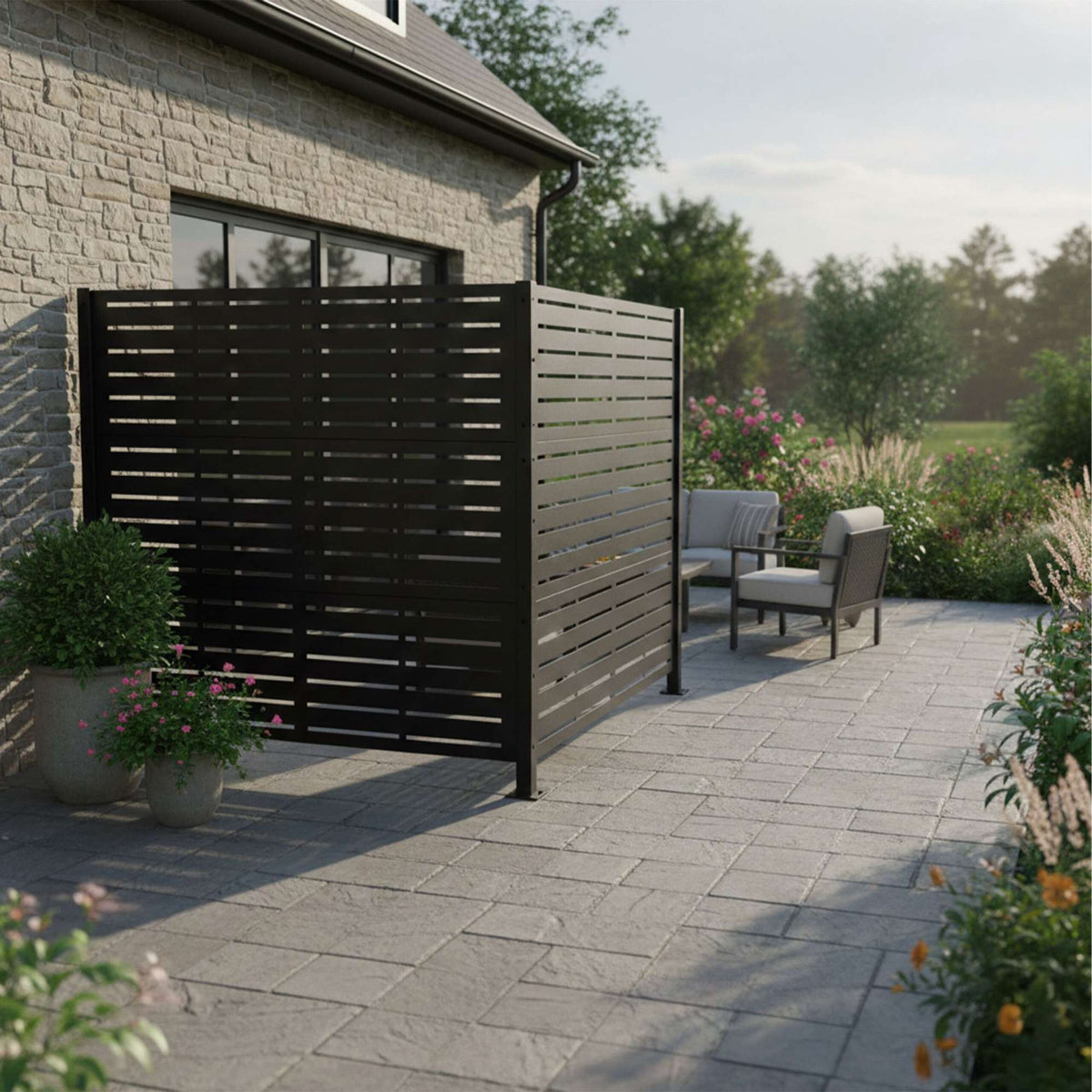 Rubbish Bin Privacy Screen, 120 cm, Modular Design