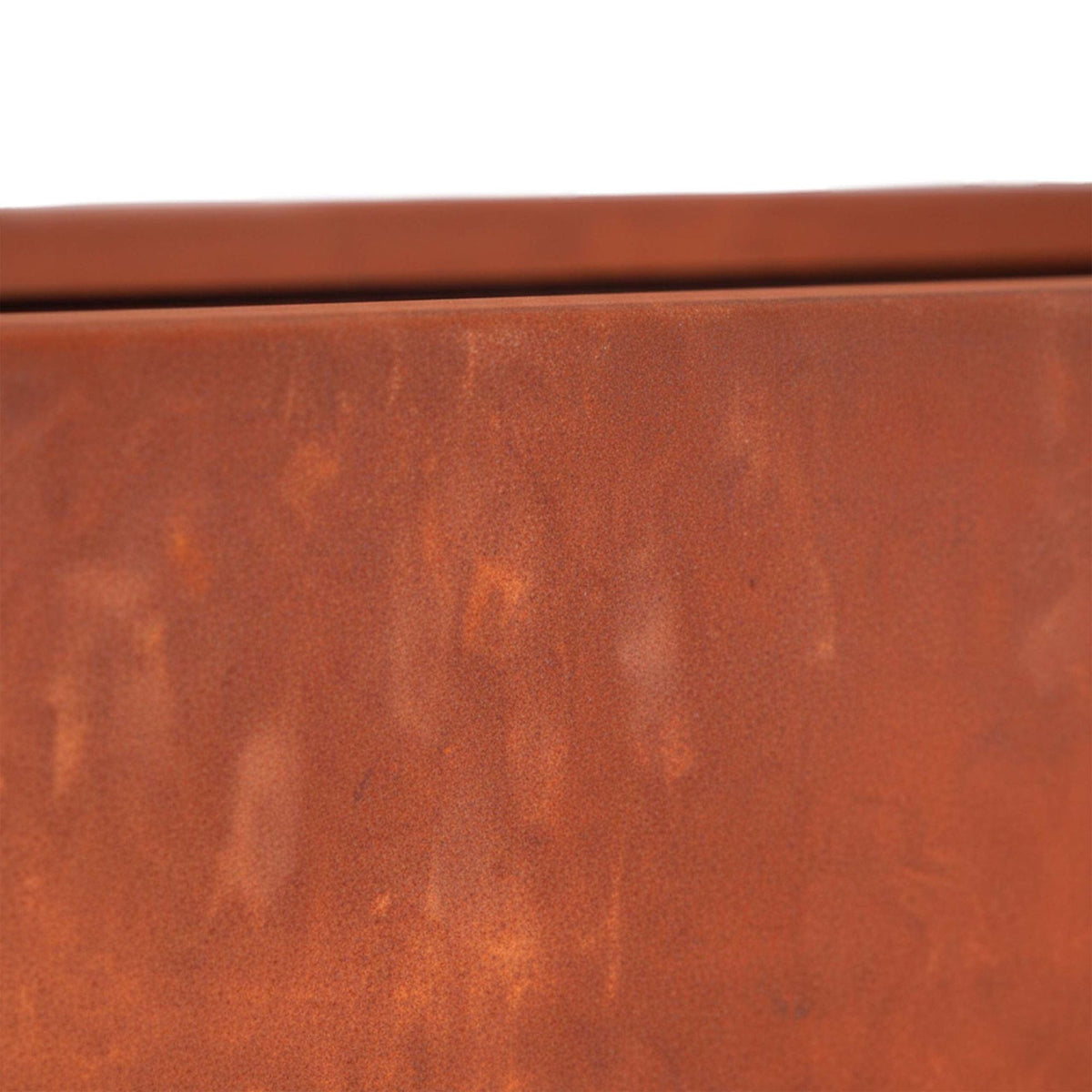 Rust-Look Carbon Steel Planters Set of 2