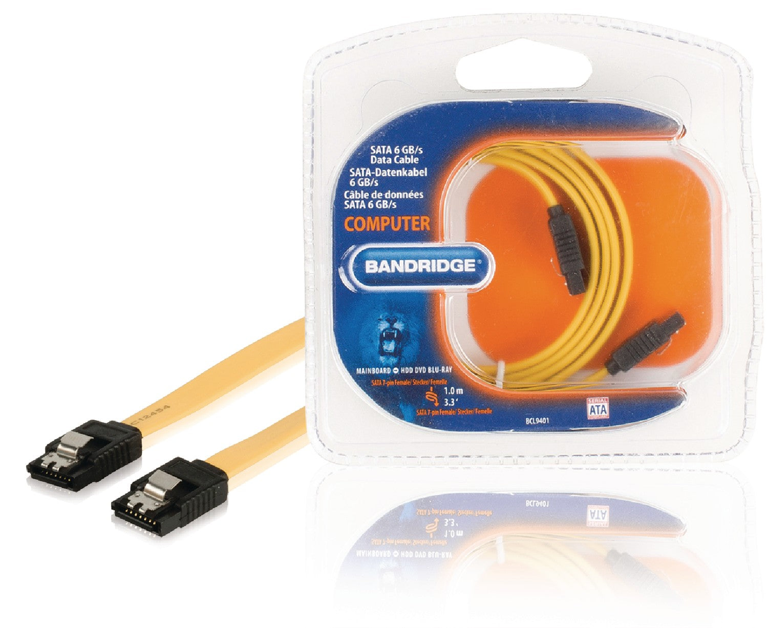 SATA 6 Gb / s Cable Internal SATA 7-Pin Female - SATA 7-Pin Female 1.00 m Yellow