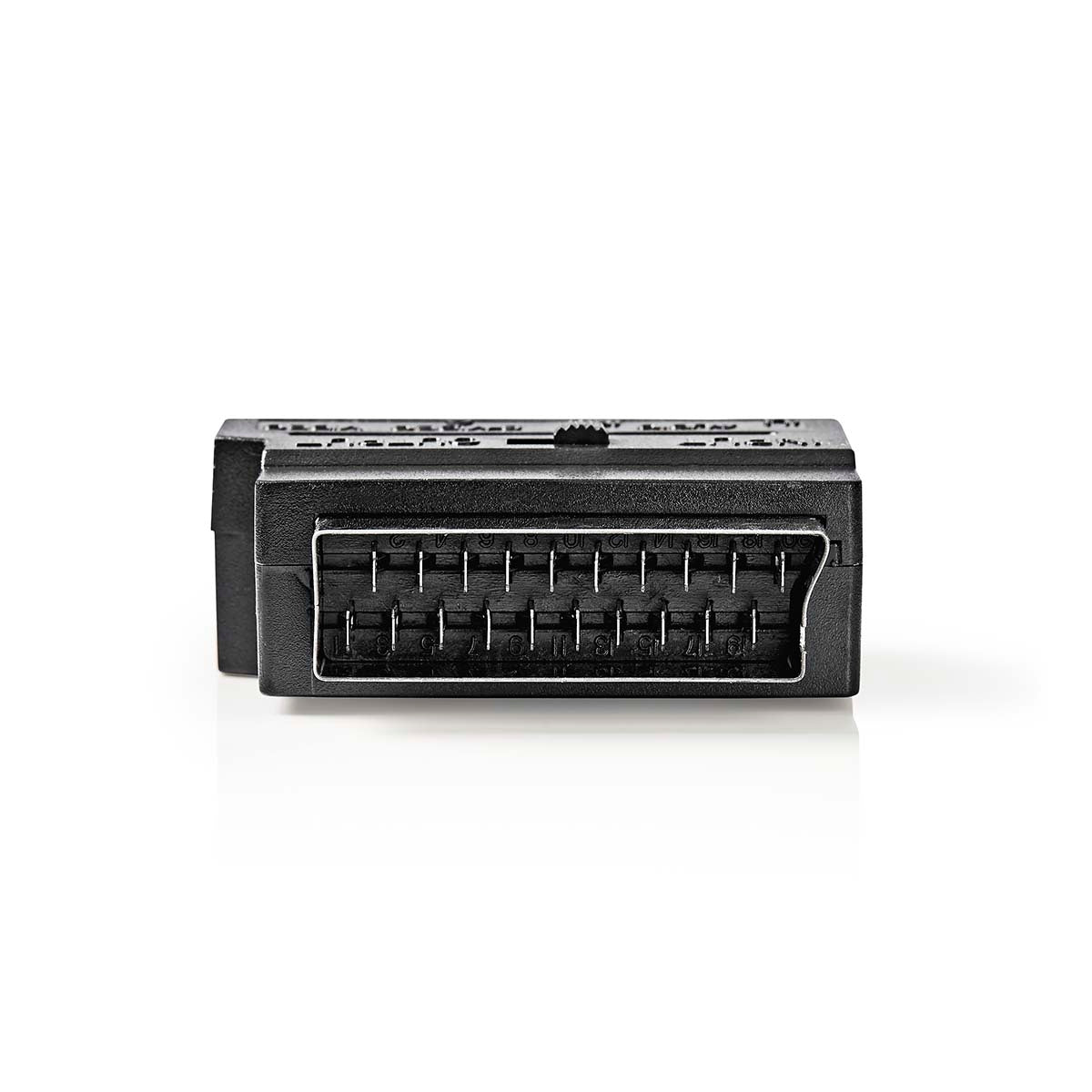 SCART Adapter | SCART Male | S-Video Female / 3x RCA Female | Nickel Plated | Switchable | ABS | Black | 1 pcs | Box
