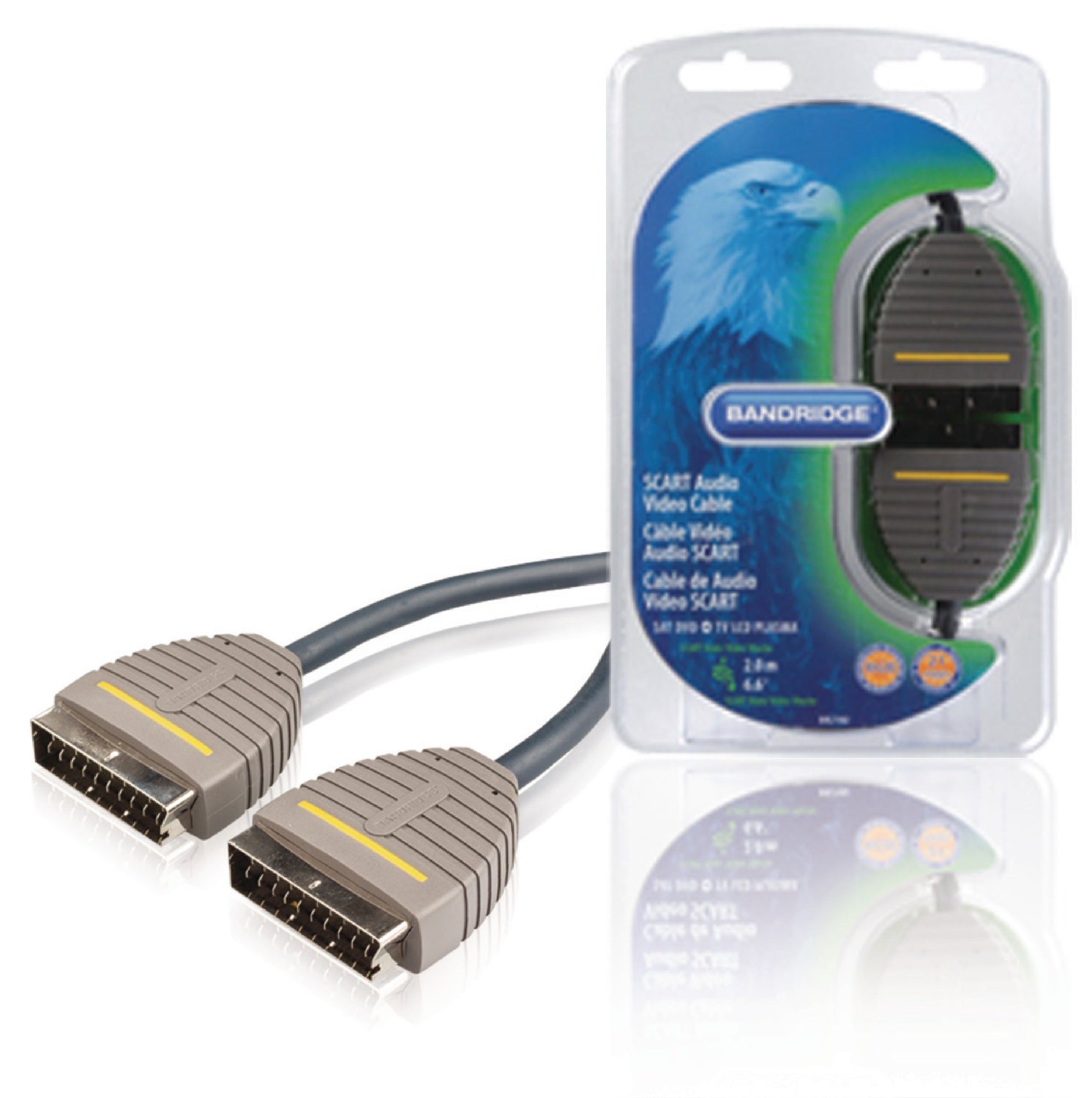 SCART cable SCART male - SCART male 2.00 m Blue