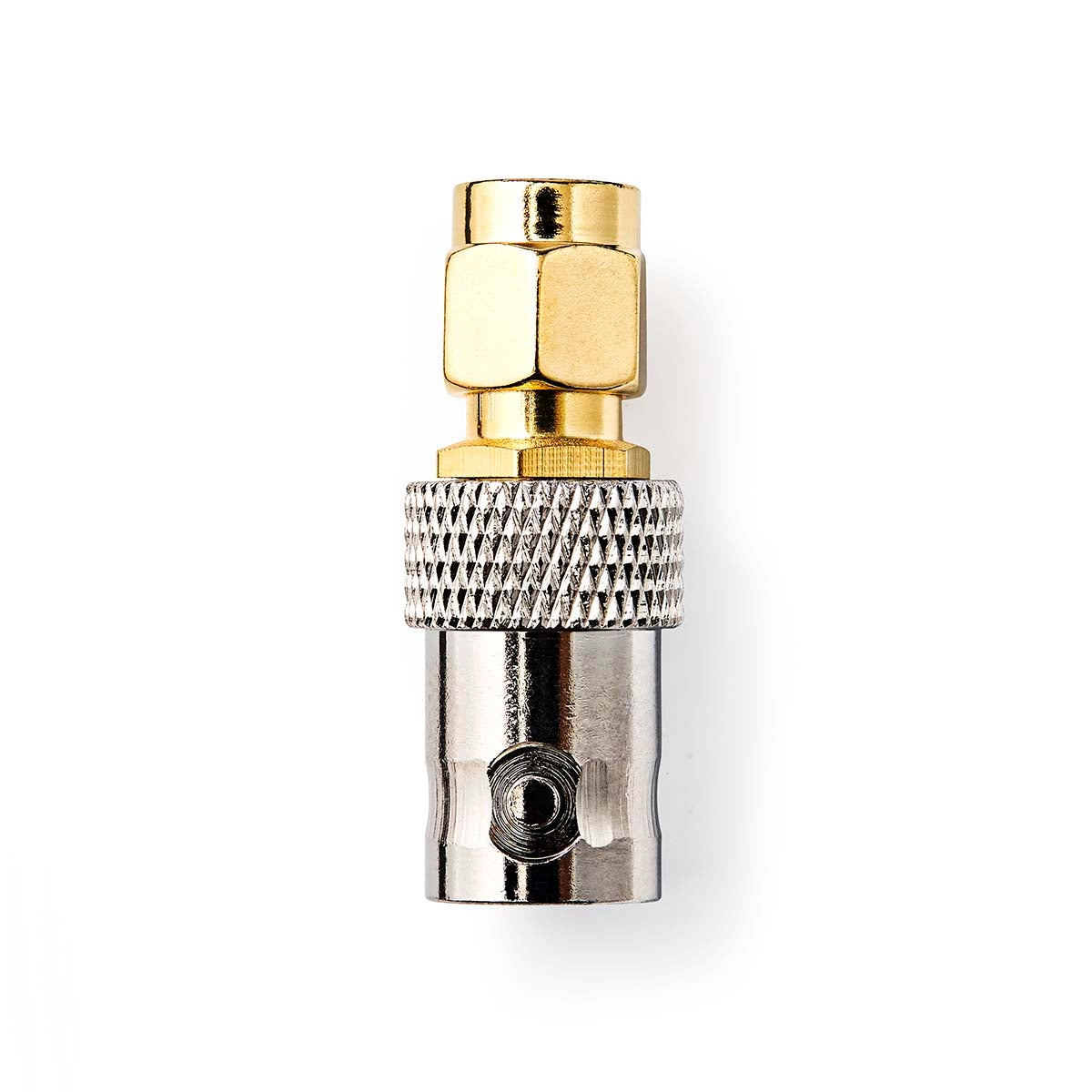 SMA Adapter | SMA Male | BNC Female | Gold Plated | 50 Ohm | Straight | Copper | Gold | 2 pcs | Box