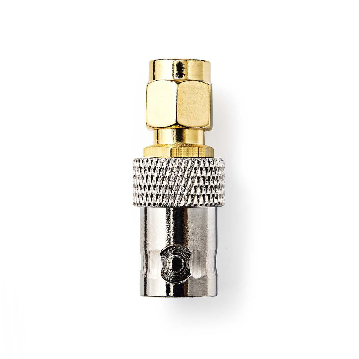 SMA Adapter | SMA Male | BNC Female | Gold Plated | 50 Ohm | Straight | Copper | Gold | 2 pcs. | Envelope