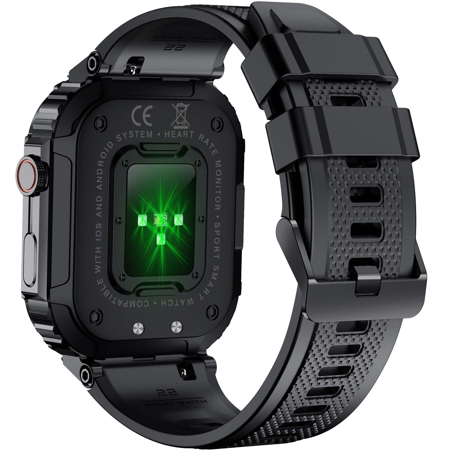SWC-191B Bluetooth SmartWatch with heart rate, blood pressure and blood oxygen sensor & call function