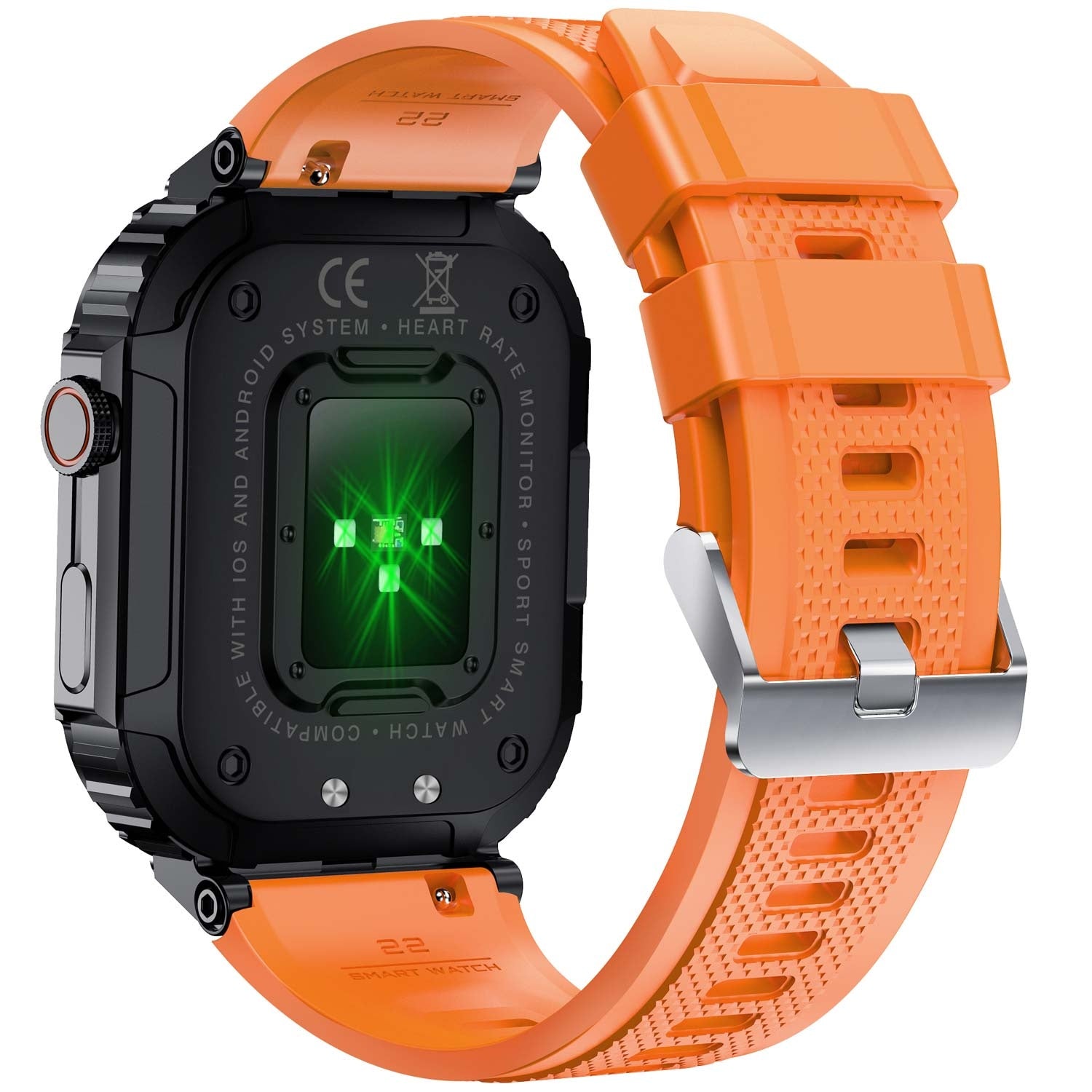 SWC-191O Bluetooth SmartWatch with heart rate, blood pressure and blood oxygen sensor & call function