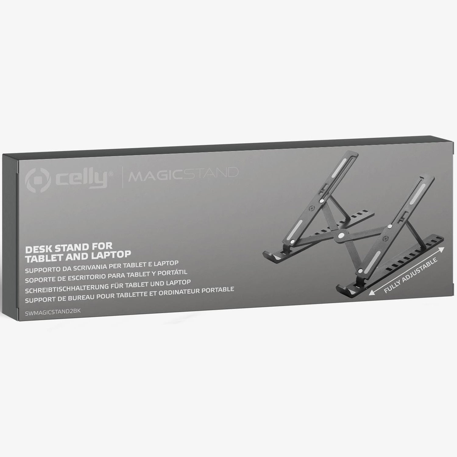 SWMAGICSTAND2 Portable table stand for laptop/tablet max 15.6" Black