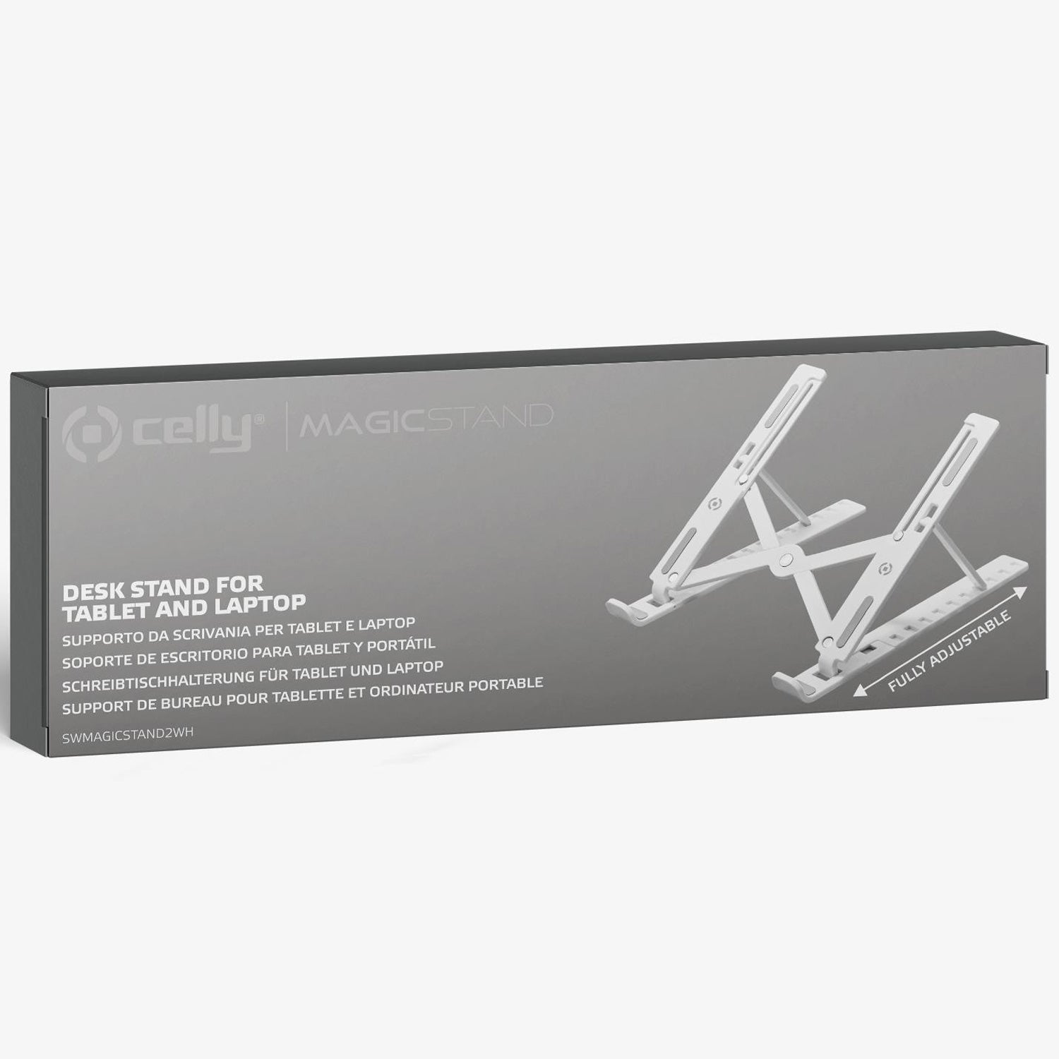 SWMAGICSTAND2 Portable table stand for laptop/tablet max 15.6" White