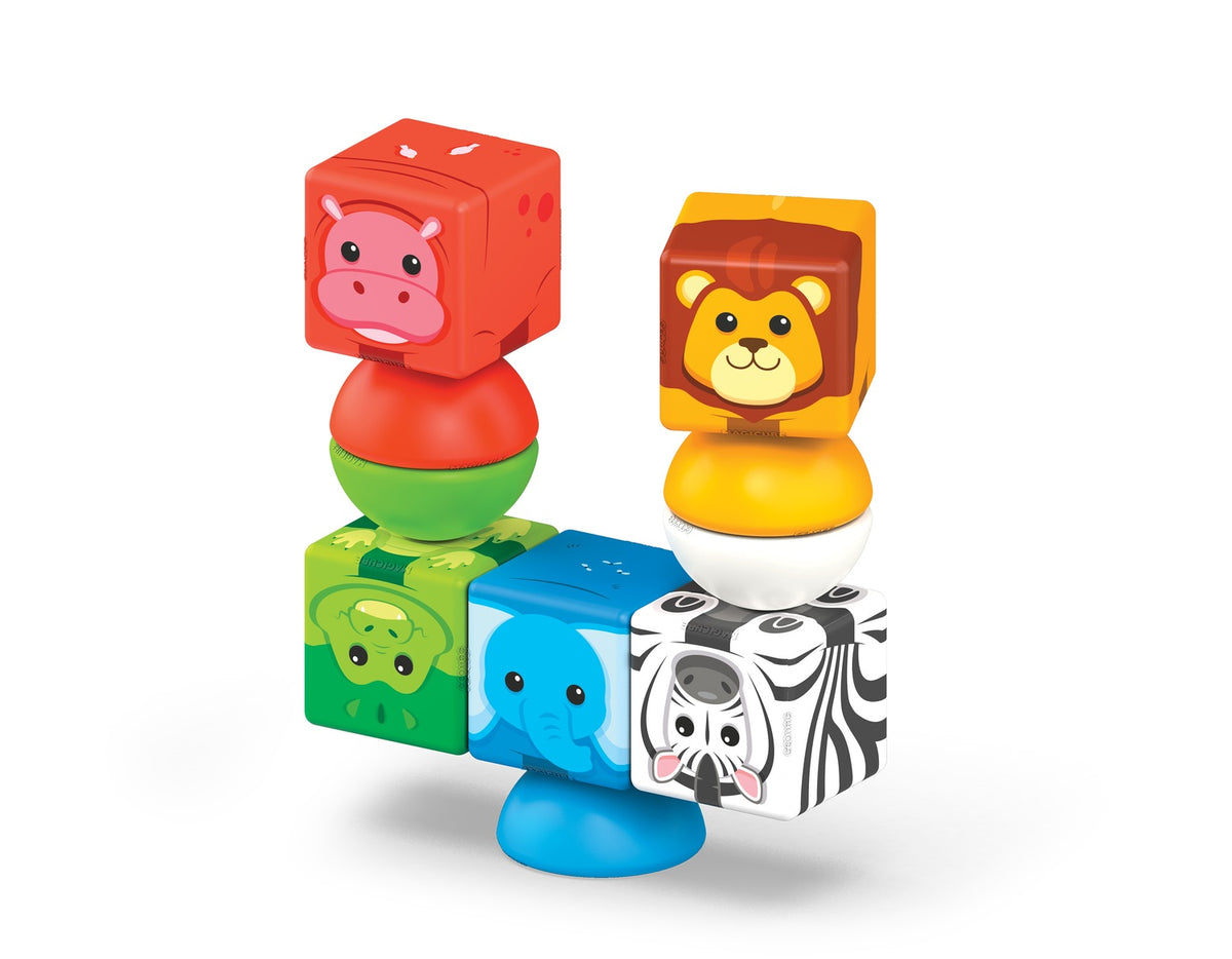 Safari Stacking Blocks, Magnetic, 10 Pieces