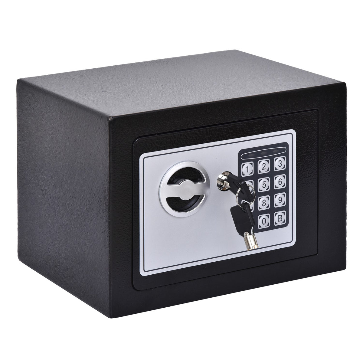 Safe, Furniture Safe With Electronic Lock, Steel, Black, 23X17X17Cm