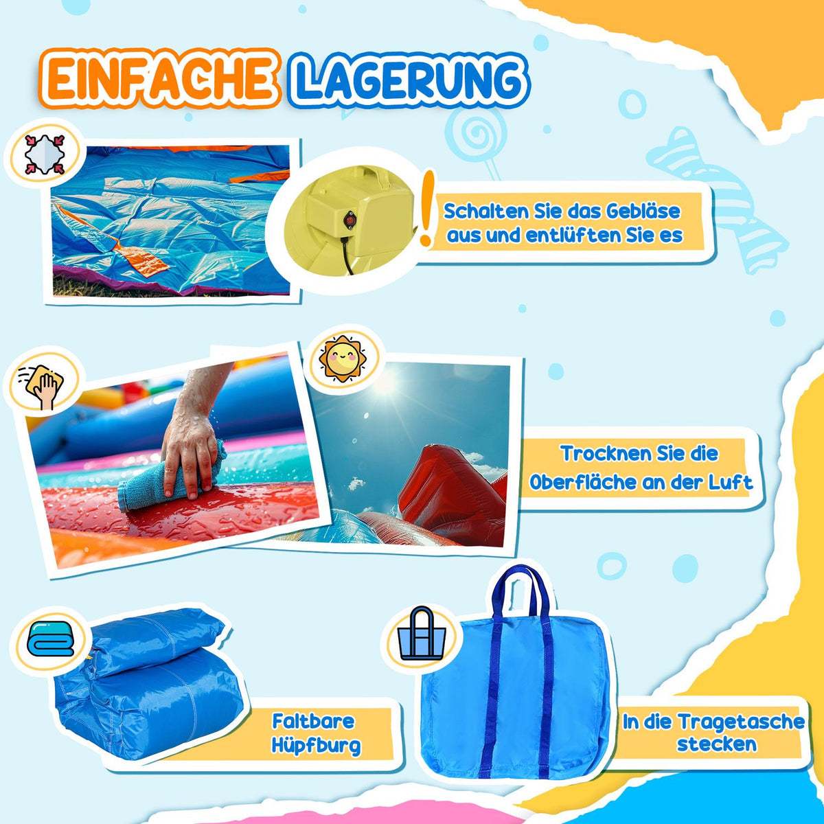 Safety Net, Water Slide, Play Castle, Water Park, For Children 3 To 8 Years