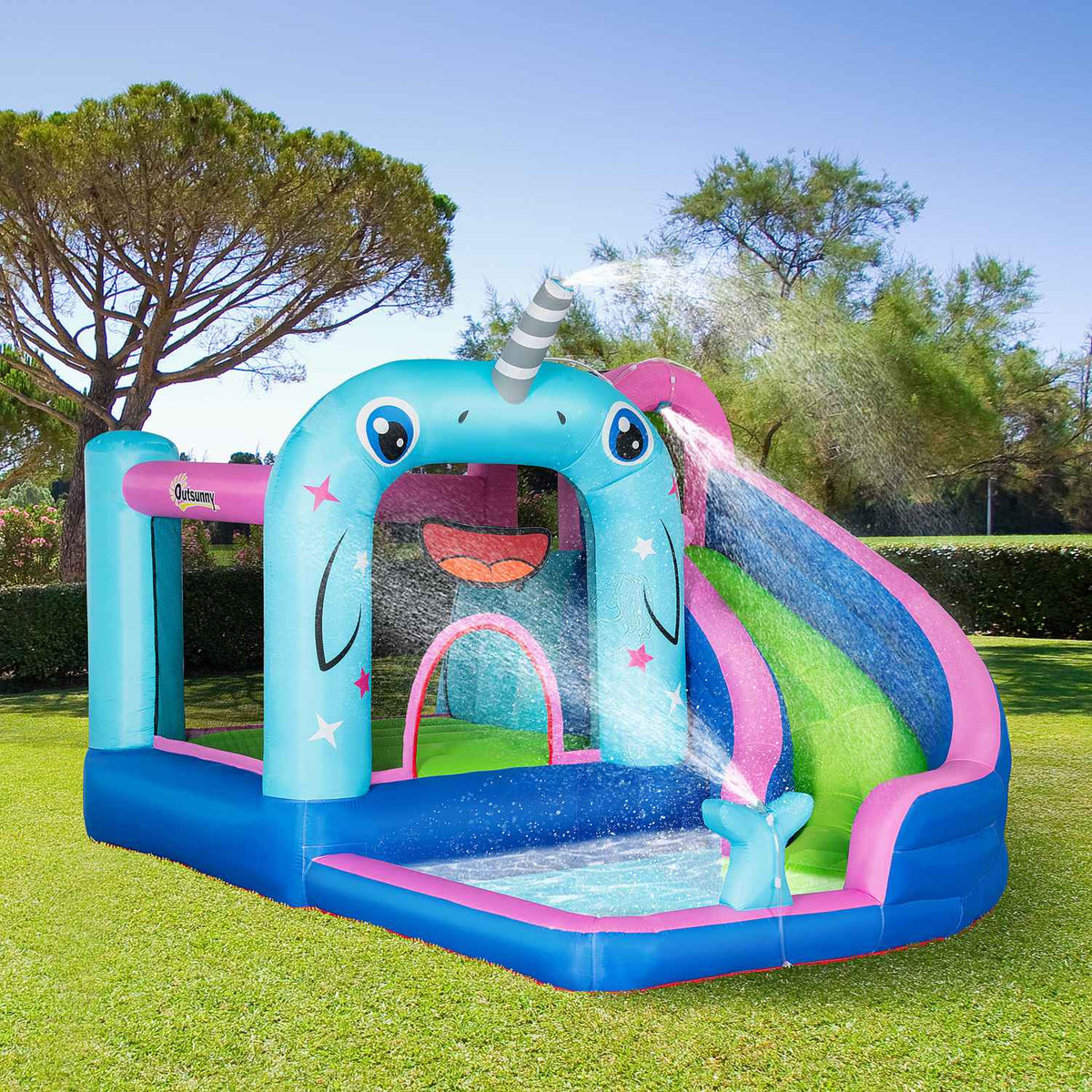 Safety Net, Water Slide, Play Castle, Water Park, For Children 3 To 8 Years