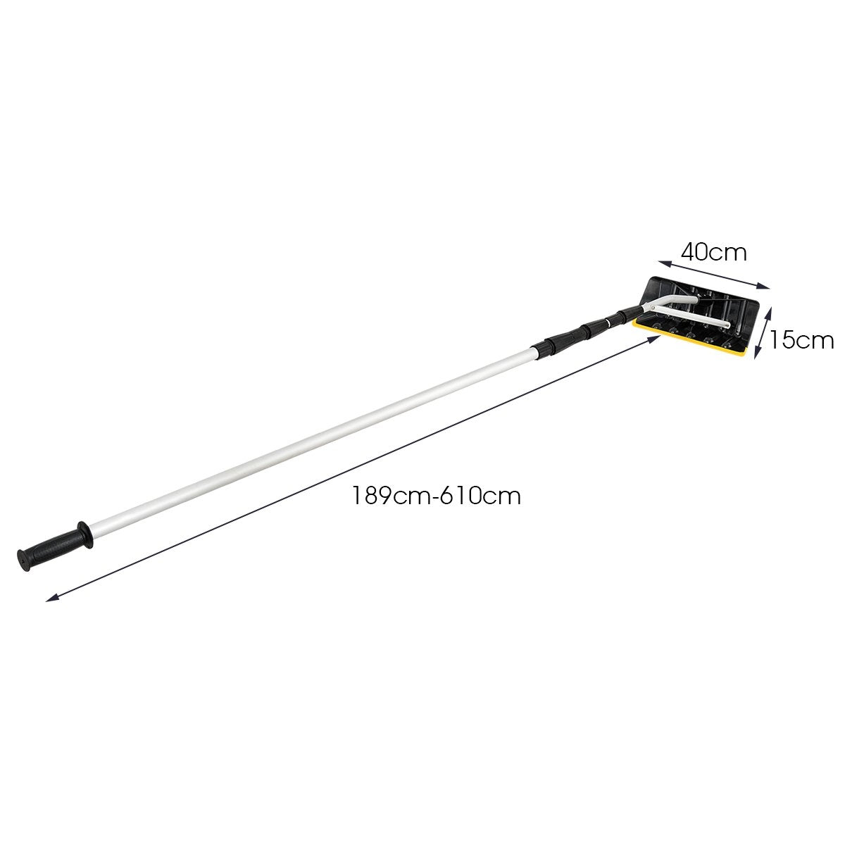 Safstar Aluminum Snow Roof Rake 6.4m Long Roof Rake with 39cm Oversized Blade
