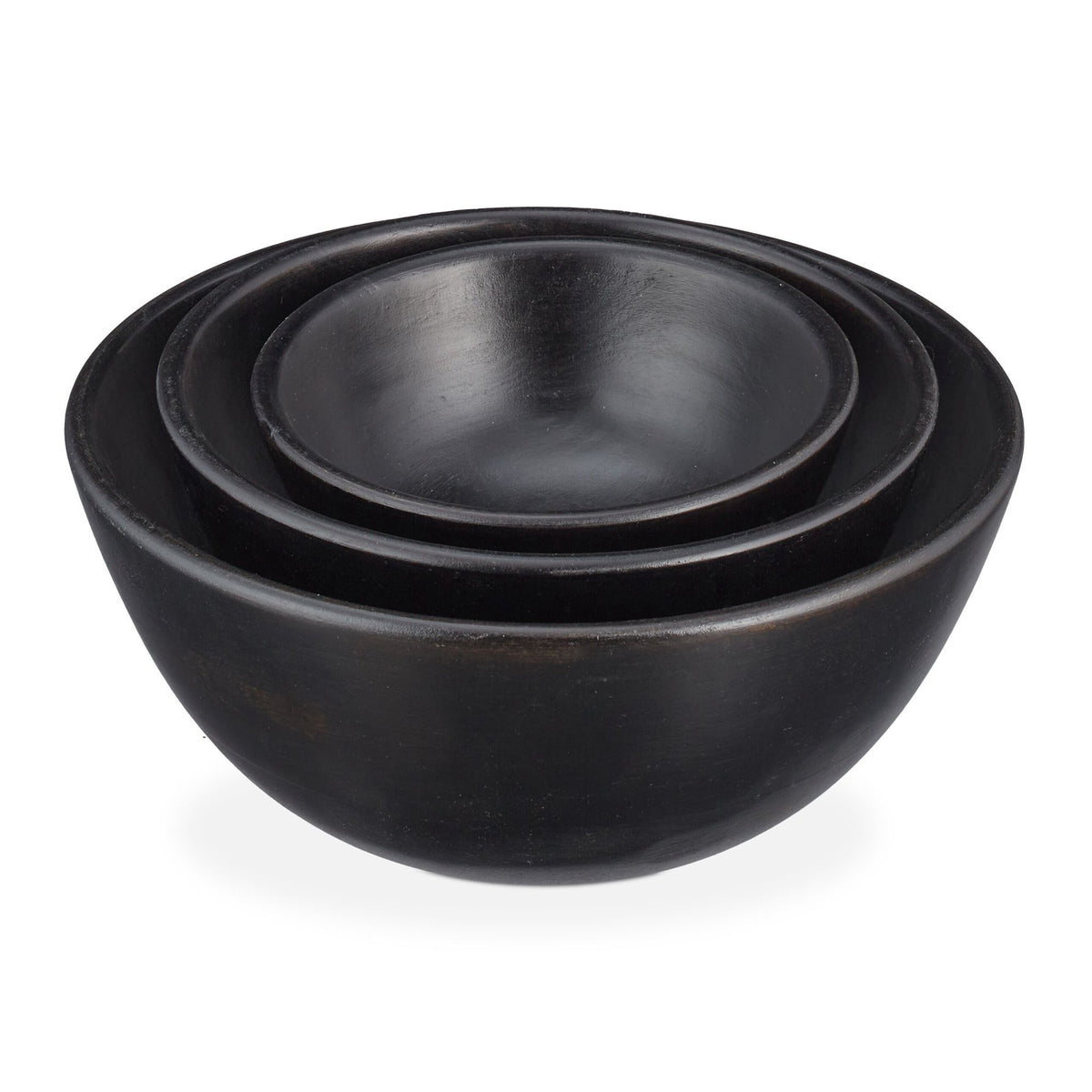 Salad bowl set of 3 black