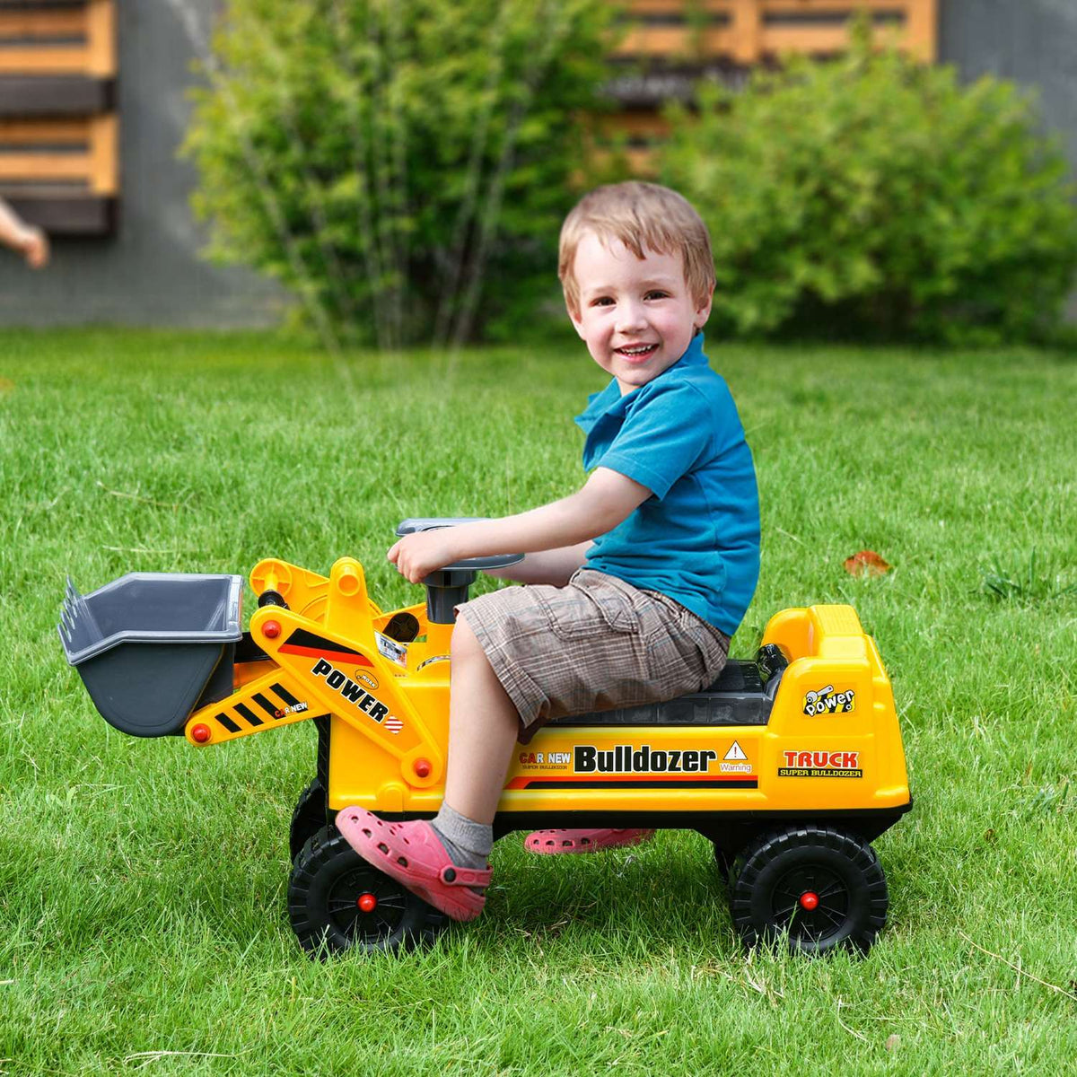 Sand Toy Ride-On Car For Children 2-3 Years, Ride-On Vehicle Made Of Pp Plastic, Yellow + Black + Gray