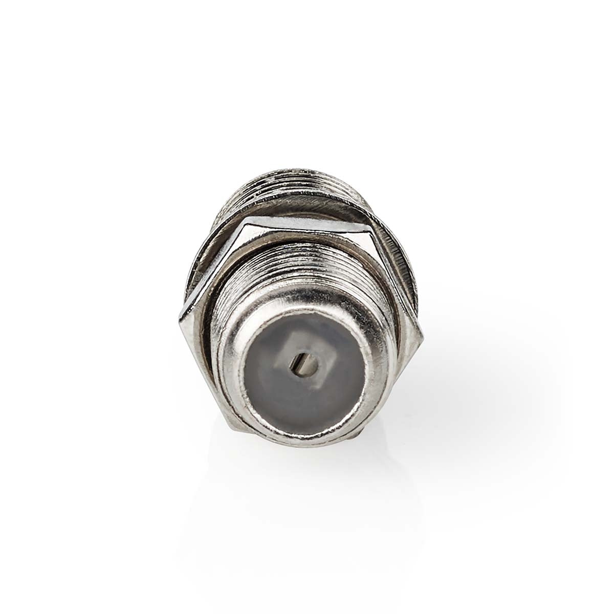 Satellite & Antenna Adapter | F Female | F Female | Nickel Plated | 75 Ohm | Straight | Metal | Silver | 10 pieces. | Envelope