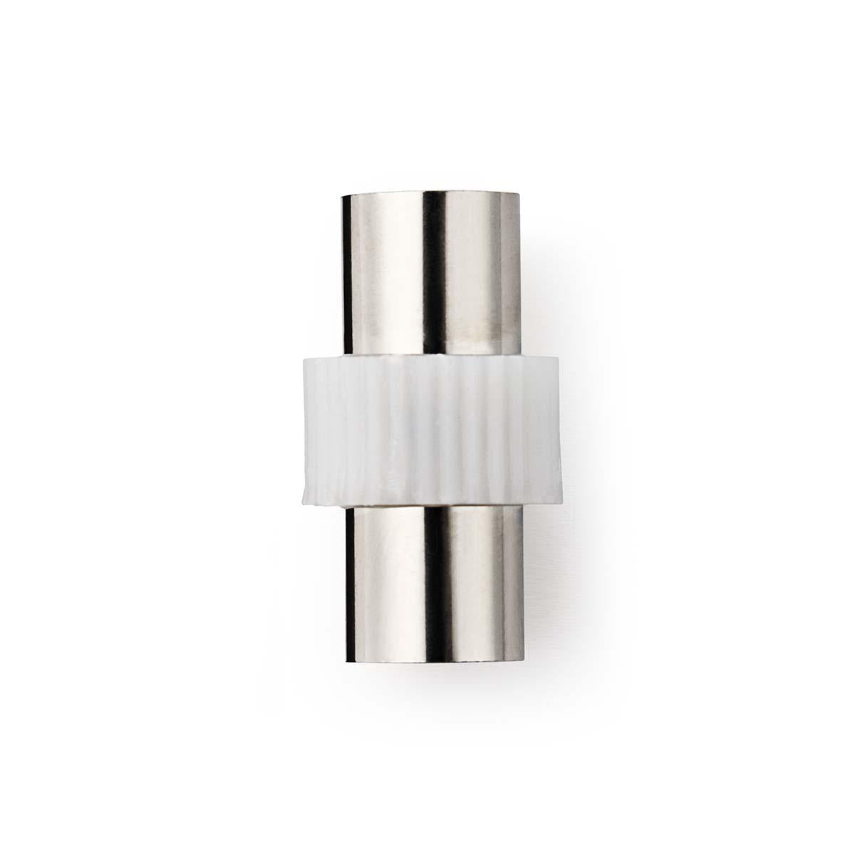Satellite & Antenna Adapter | IEC (Coax) Female | IEC (Coax) Female | Nickel Plated | 75 Ohm | Straight | Metal / Plastic | White | 1 pc. | Envelope