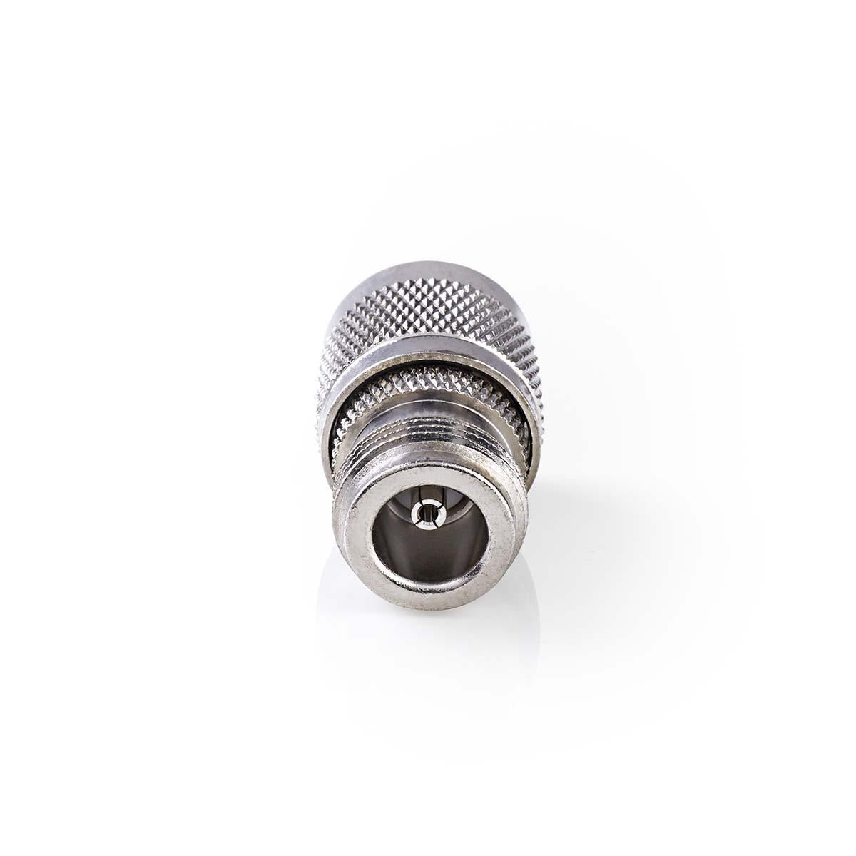 Satellite & Antenna Adapter | PL259 Male | N Female | Nickel Plated | 75 Ohm | Straight | Metal | Silver | 10 pieces. | Envelope