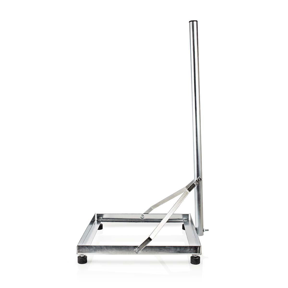 Satellite Balcony mount | Mast length: 1.00 m | Maximum counter size: 90.0 cm | Bottom plate size: 1 x 50 x 50 cm | Steel | Silver
