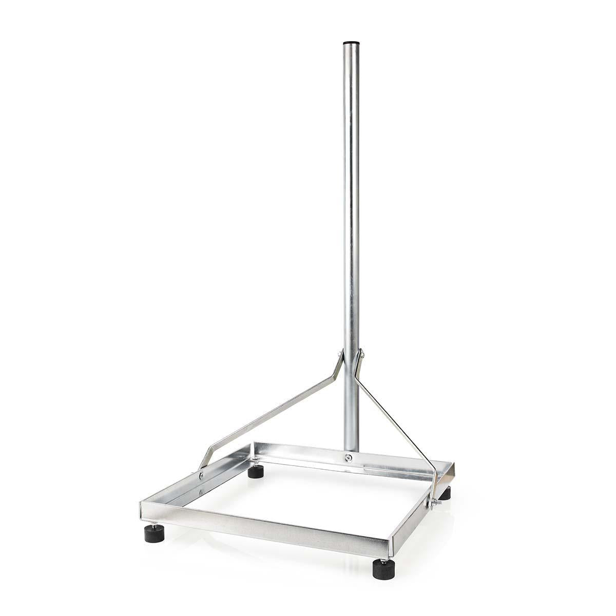 Satellite Balcony mount | Mast length: 1.00 m | Maximum counter size: 90.0 cm | Bottom plate size: 1 x 50 x 50 cm | Steel | Silver