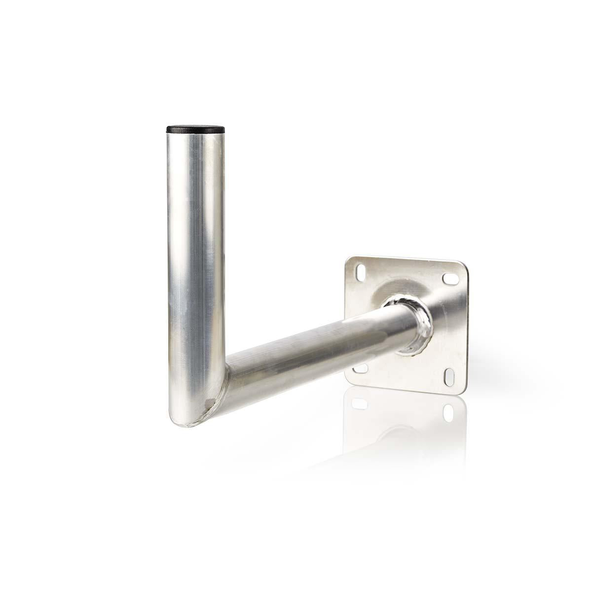 Satellite wall mount | Distance to wall: 450 mm | Diameter clamp: 50 mm | Maximum counter size: 100 cm | Aluminum | Silver