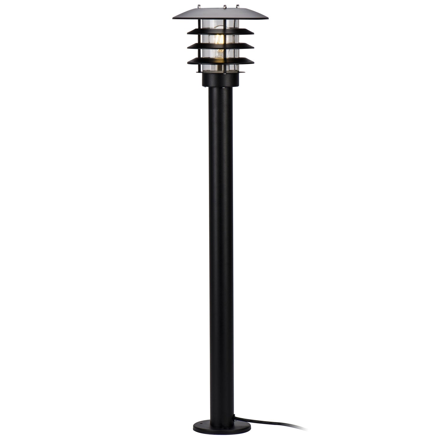Saturn Bollard 90cm Black