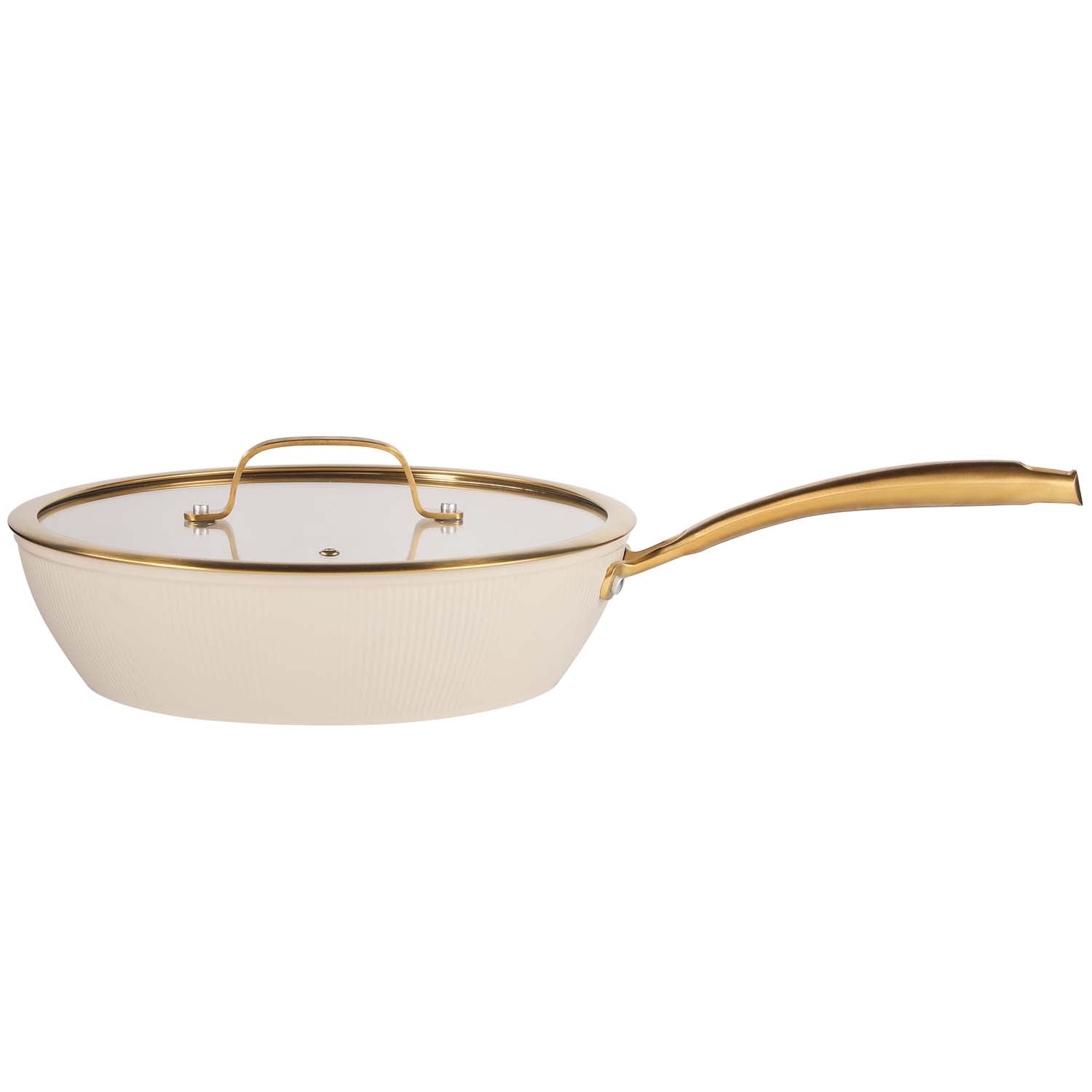 Sauté Pan 28 cm, 3.5 L, Ceramic Coating, Beige