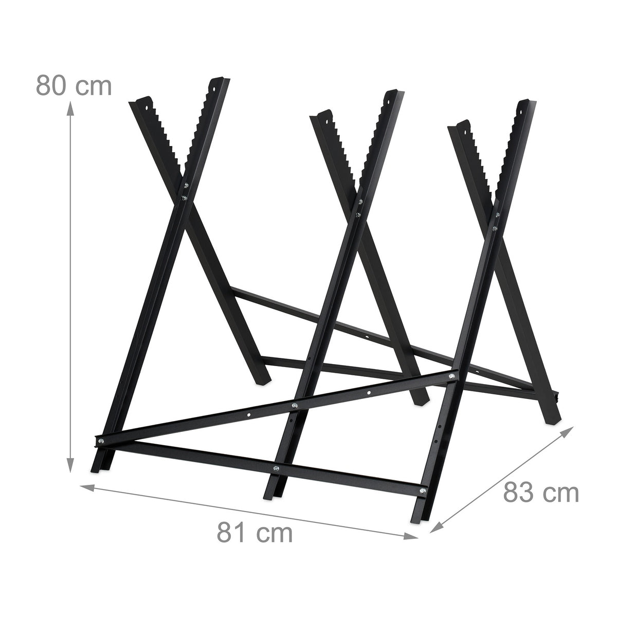 Saw trestle in metal