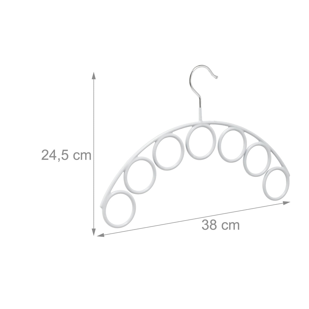Scarf holder with 7 rings