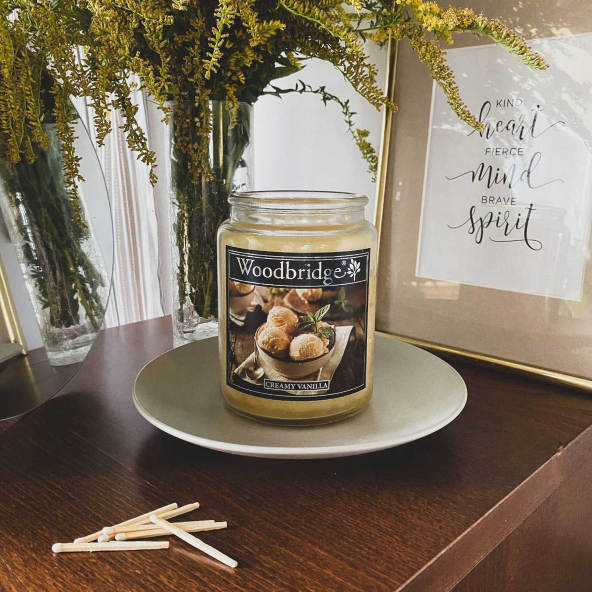 Scented Candle, 130-Hour Burn, Dual Cotton Wicks
