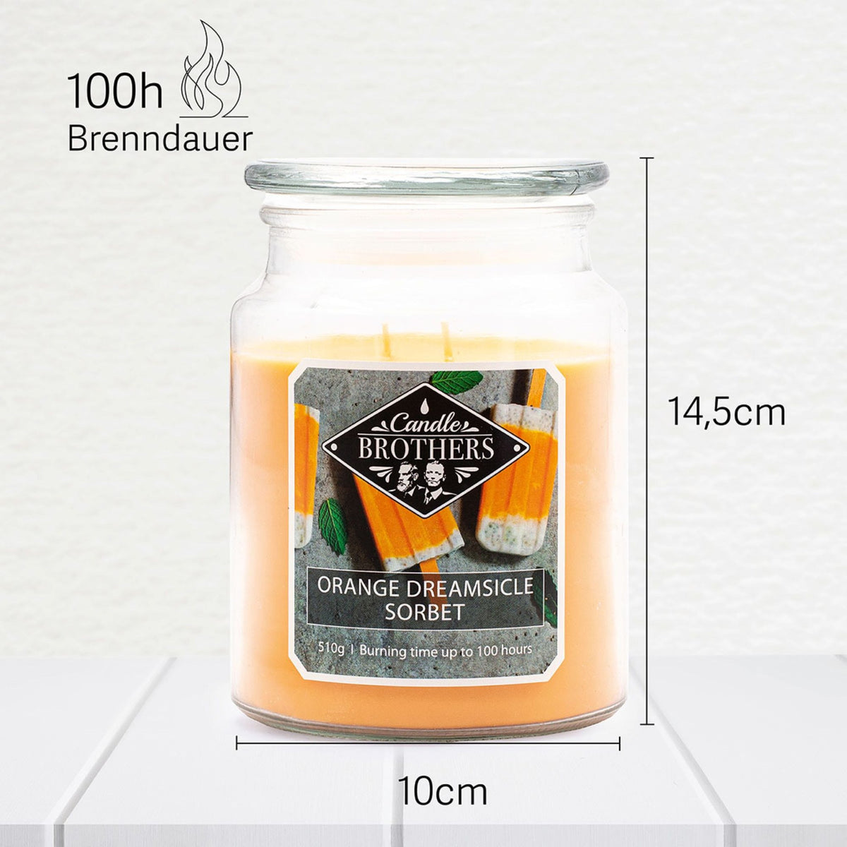 Scented Candle with Two Wicks for Relaxation