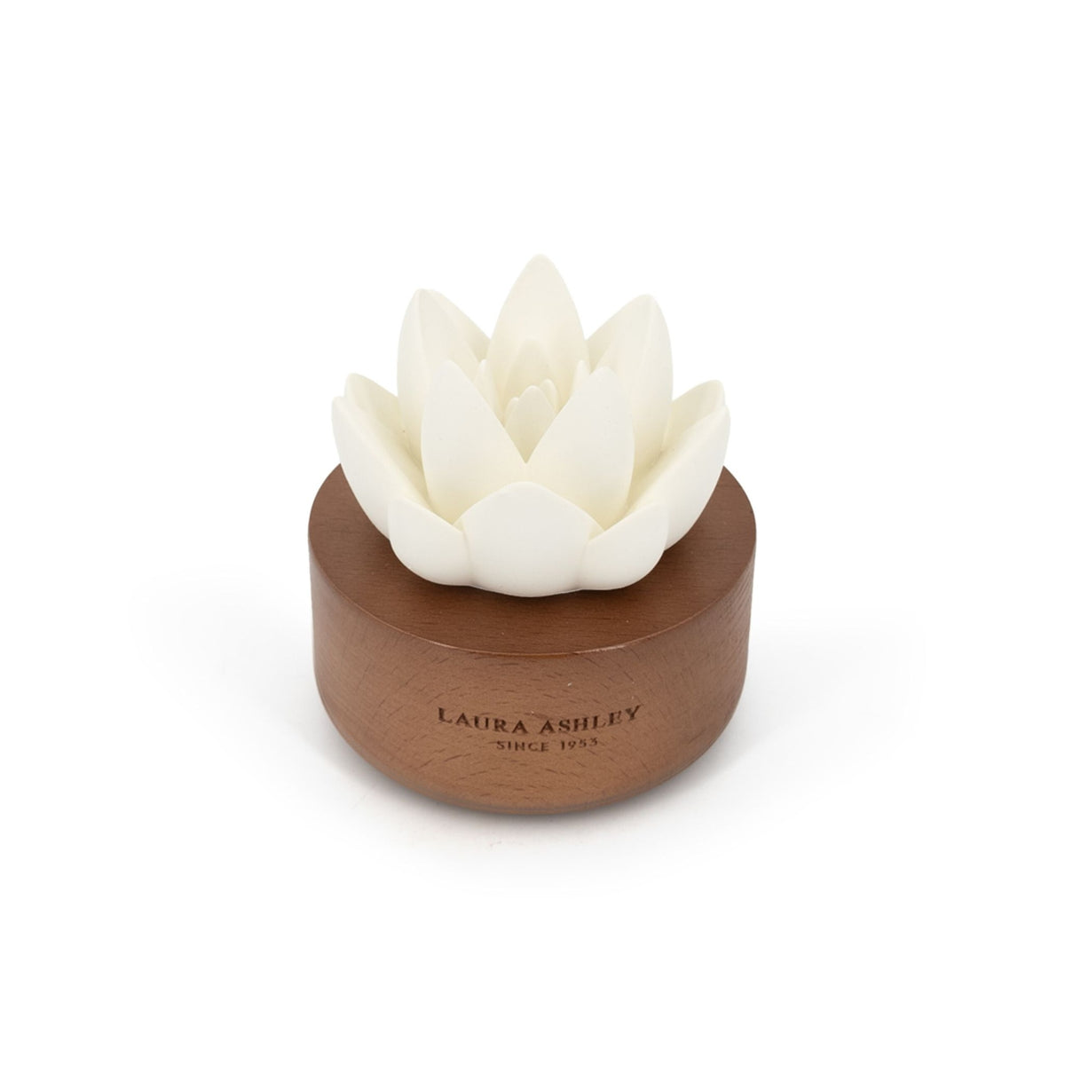 Scented Flower Diffuser, Ceramic & Wood, 30-Day Fragrance