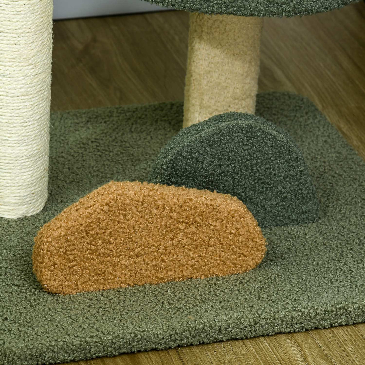 Scratching Post 52 Cm Cat Scratching Post With 2 Levels, Toy Ball, Sisal, For Indoor
