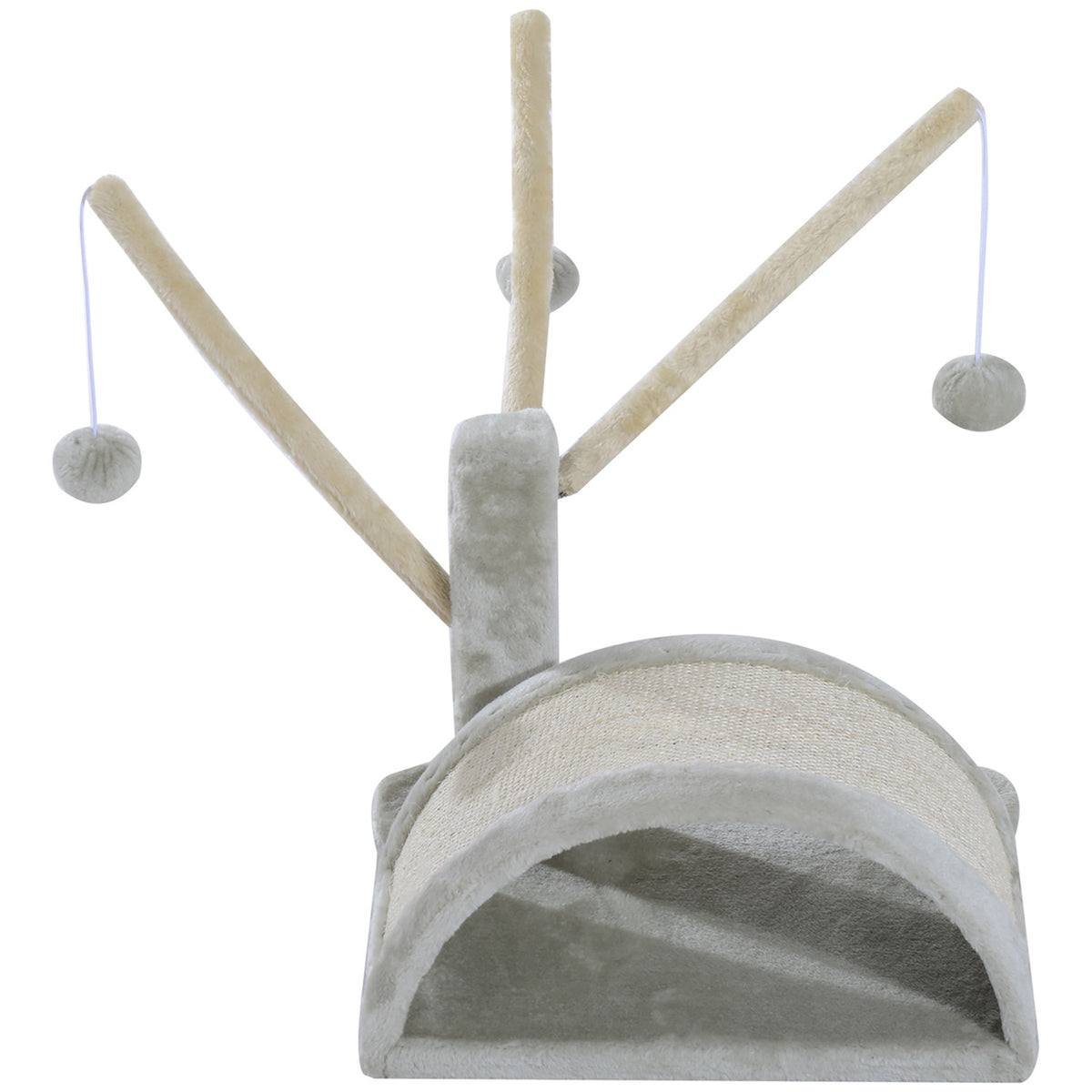 Scratching Post Stable Cat Scratching Post With Sisal, Climbing Tree For Cats, Light Grey