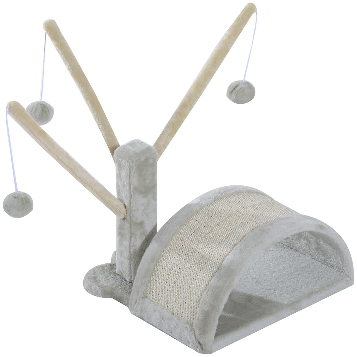 Scratching Post Stable Cat Scratching Post With Sisal, Climbing Tree For Cats, Light Grey