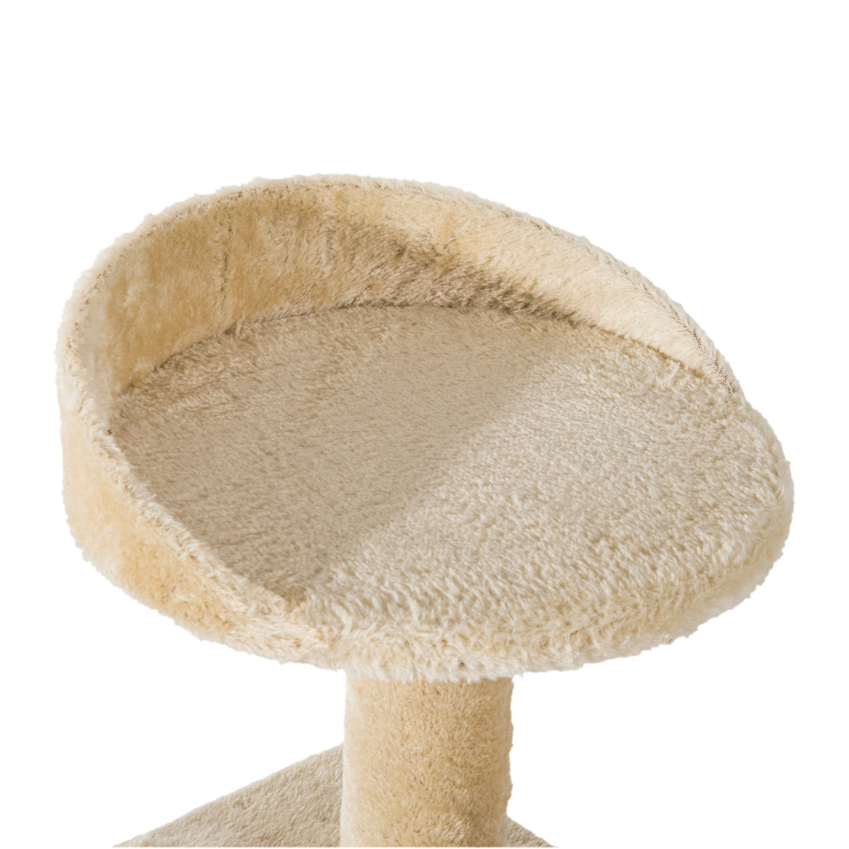 Scratching Post With Sisal Columns, Cat Scratching Post, Cat Climbing Tree, Cat Tree, Beige, 50 X 50 X 100 Cm