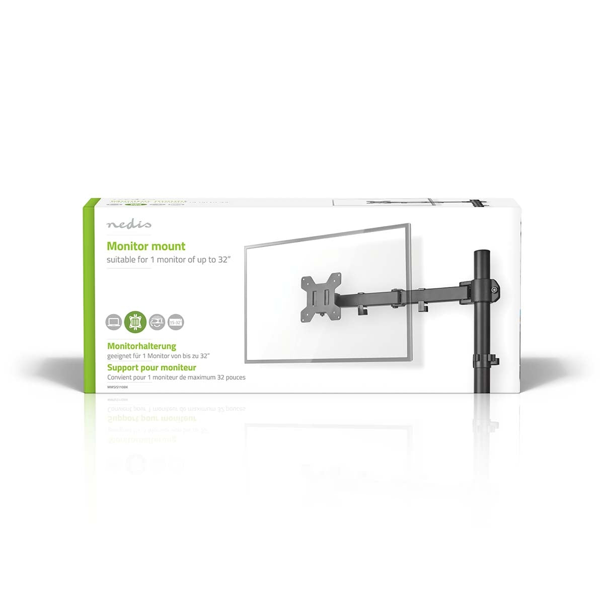 Screen Mount | 1 Screen(s) | 15 - 32 " | 75x75 / 100x100 | Fully adjustable
